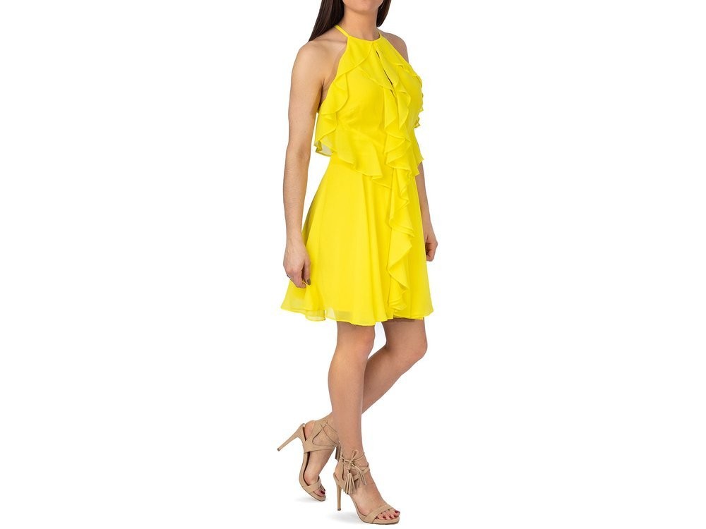 bebe yellow dress