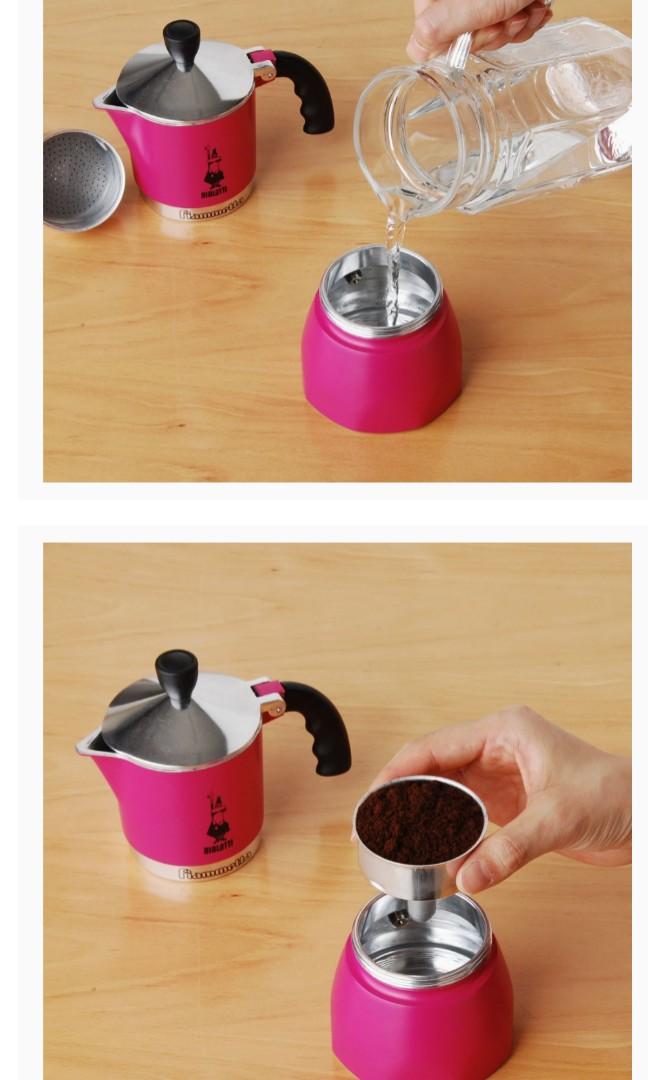 Bialetti Fiammetta Stovetop Espresso Maker (3Cup, Pink), TV & Home