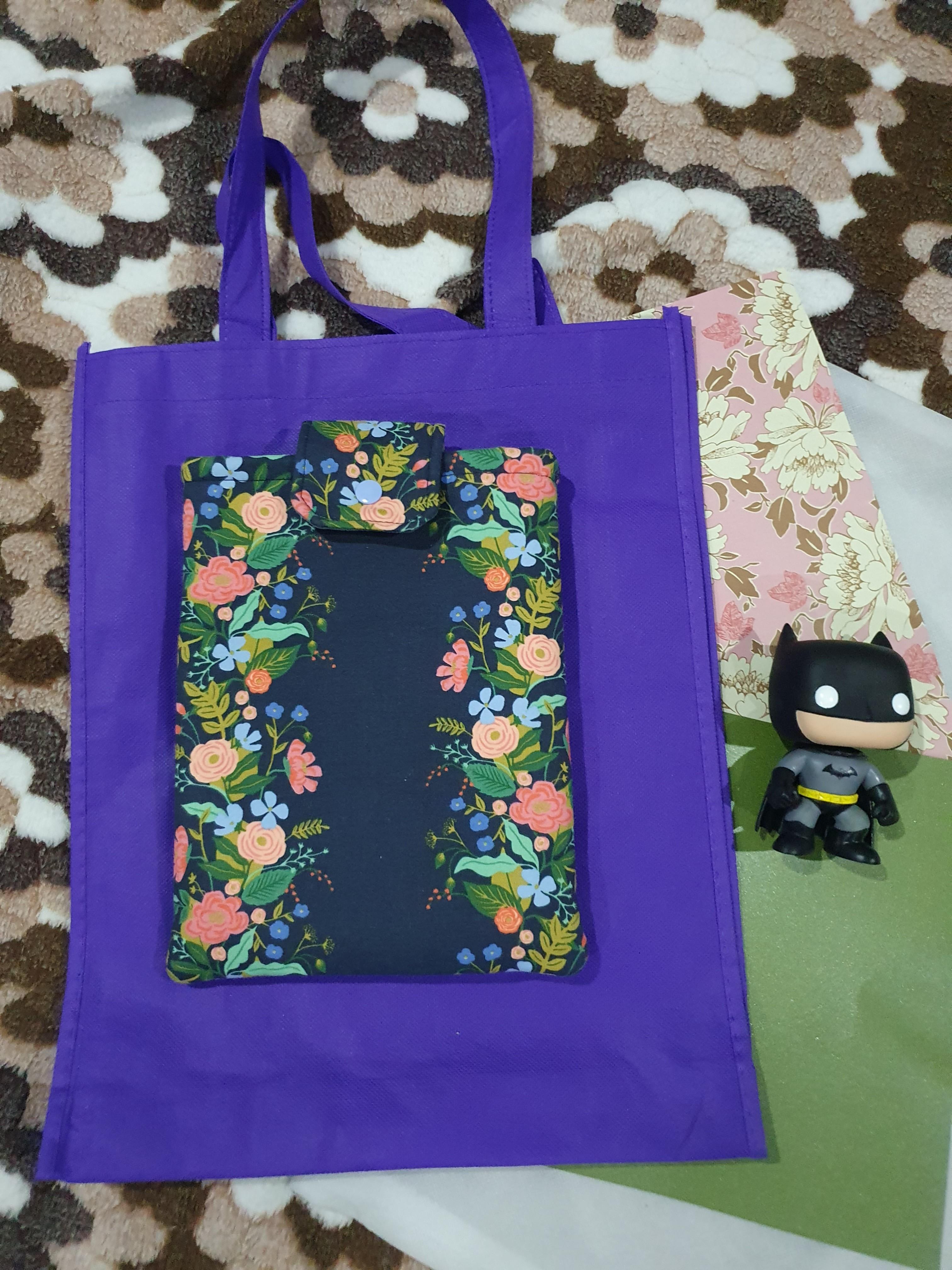 Book Sleeve With Flap And Lining 8x9 Inches Herb Garden Design Craft Handmade Goods Accessories On Carousell