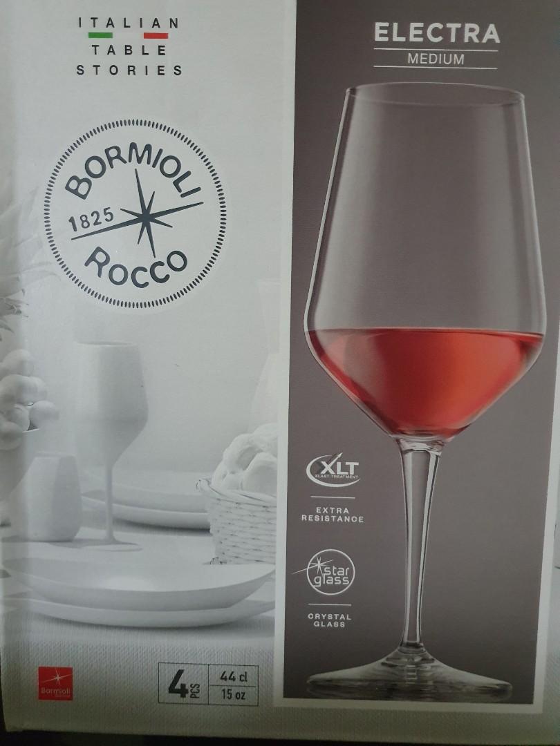 Bormioli Rocco luxury Italian wine glasses, Home Appliances, Kitchenware on Carousell
