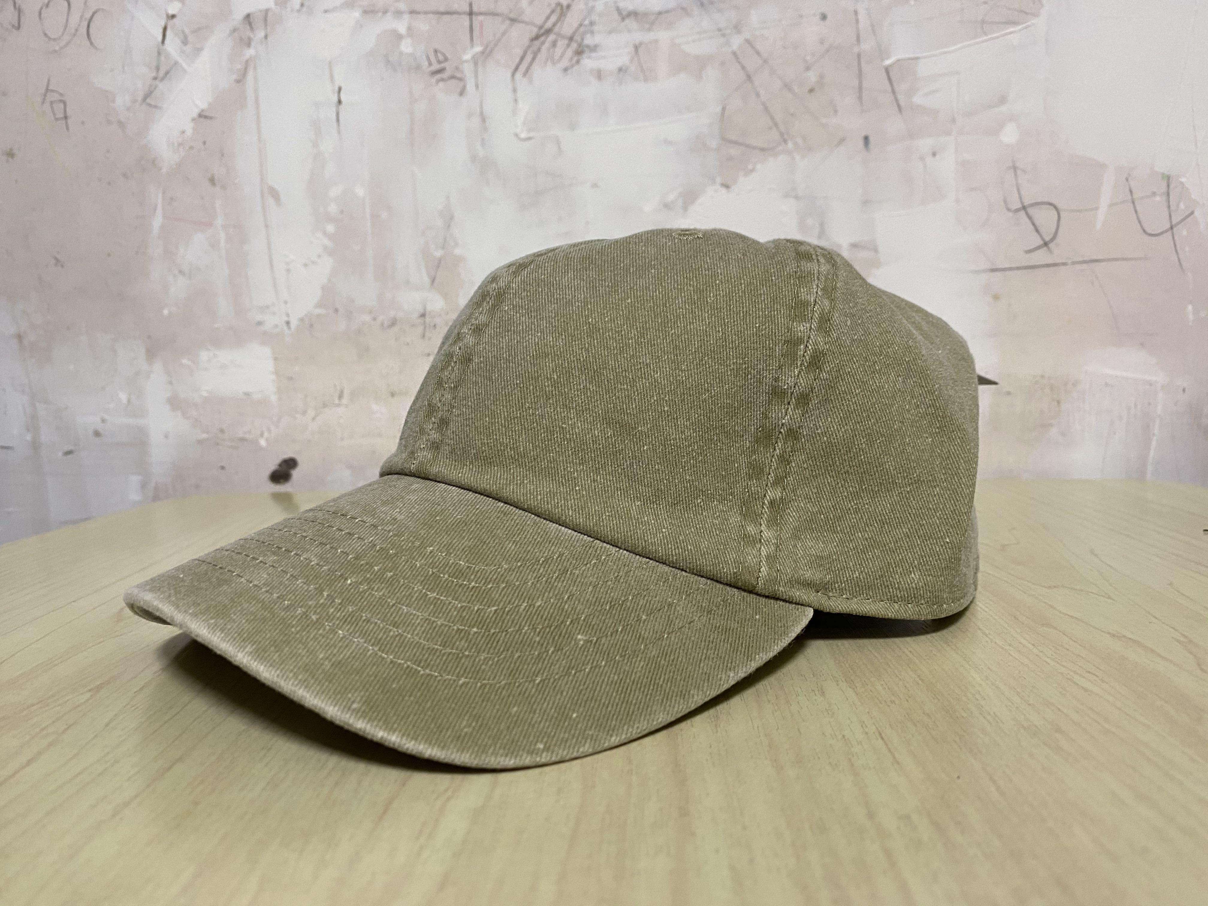 Cap帽newhattan 純色剩色vintage 洗水色khaki 軍綠色 男裝 手錶及配件 棒球帽 帽 Carousell