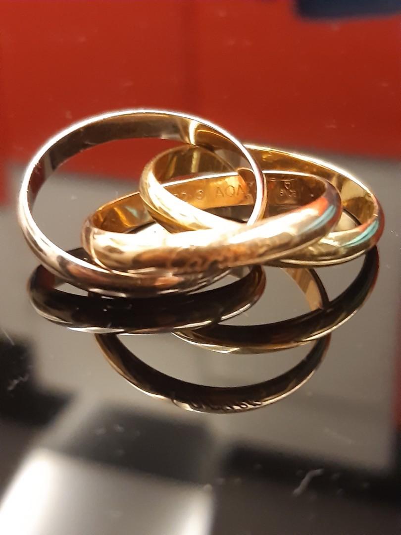 Pre owned cartier trinity ring deals