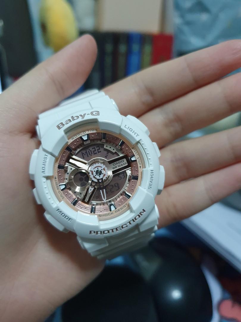 Casio baby g rose gold discount
