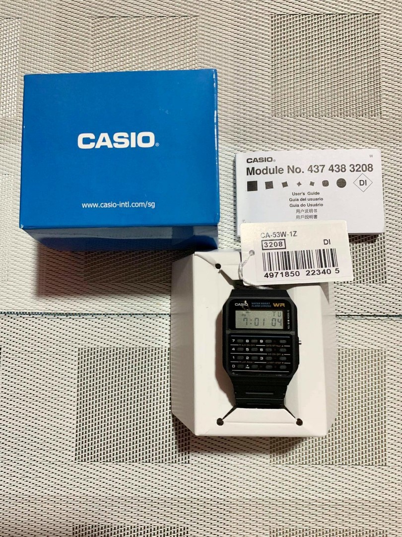 Casio Vintage Calculator Watch Ca 53w 1z Men S Fashion Watches Accessories Watches On Carousell