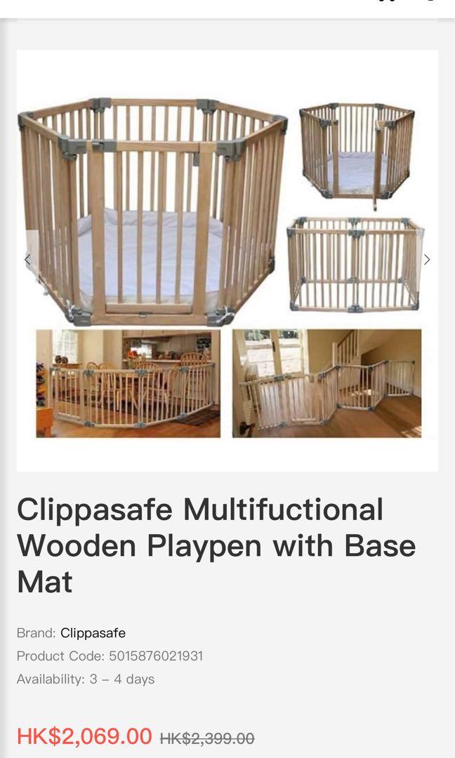 Clippasafe playpen store
