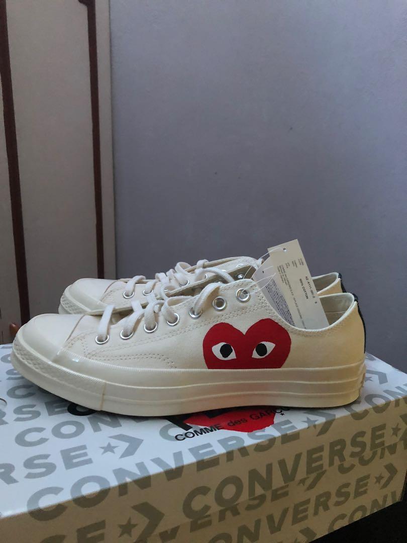 cdg converse cream low