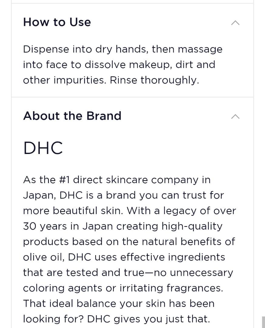 DHC Deep Cleansing Oil (Category: Face Care) located in Silang. Submitted by papus17 (Listing ID 1029479054, Image 3). Description: Original Japan Beauty Products. I bought it myself when I went to Tokyo few months ago. Feel free to message me for inquiries. Guaranteed original japan items 💯👌 Shipping fee depends on your location. - DHC Deep Cleansing oil P799 - Kanebo Suisai Clear powder P1,250 - 2pcs Senka Perfect Whip P290/each - Keana Rice 