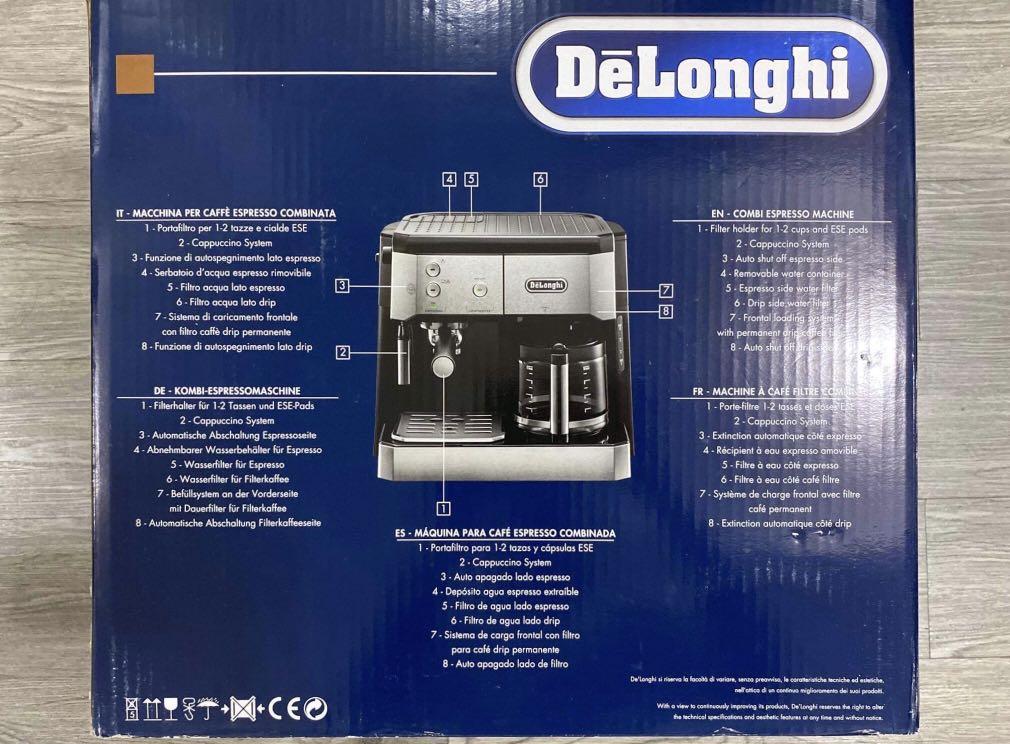 DeLonghi BCO421.S Combi Dual Coffee Machine