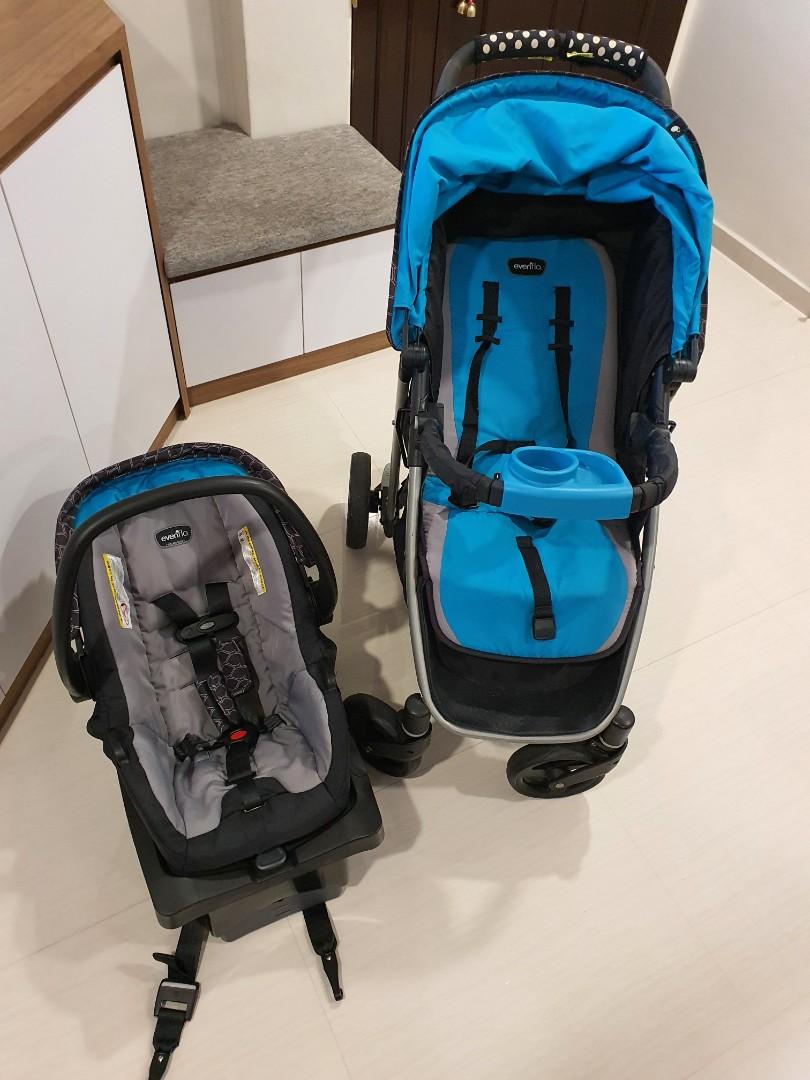 evenflo car stroller