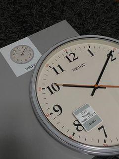 Free Delivery Authentic Seiko  Vanilla White Wall Clock Quiet Sweep
