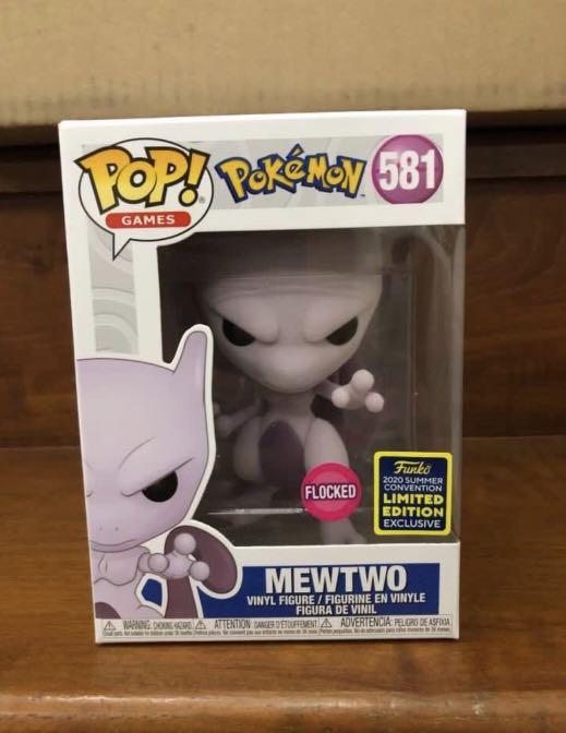 funko pop mewtwo flocked