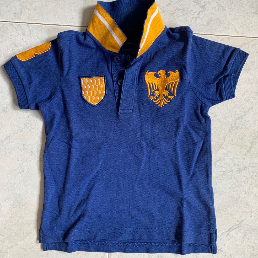 Giordano Polo Tshirt, blue, Babies Kids, Babies Kids Fashion