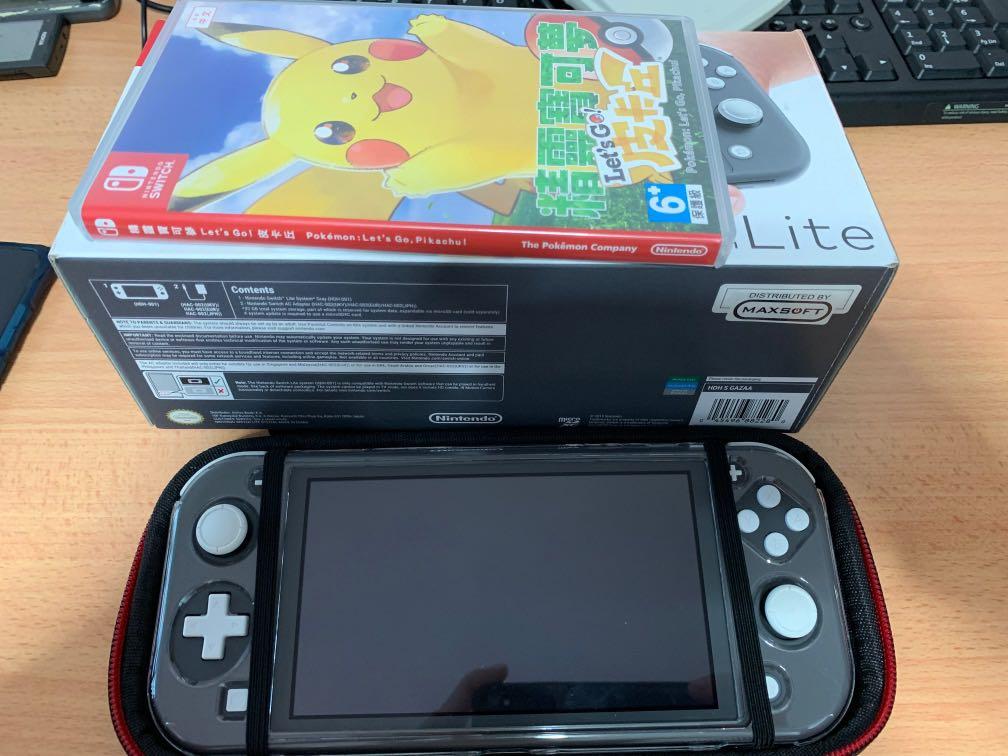 Grey Nintendo Switch Lite Lets Go Pikachu Toys Games Video Gaming Consoles On Carousell