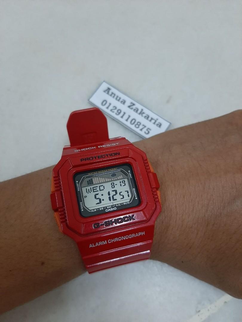 GShock GLX5500A Petak Gemuk Merah Men s Fashion Watches