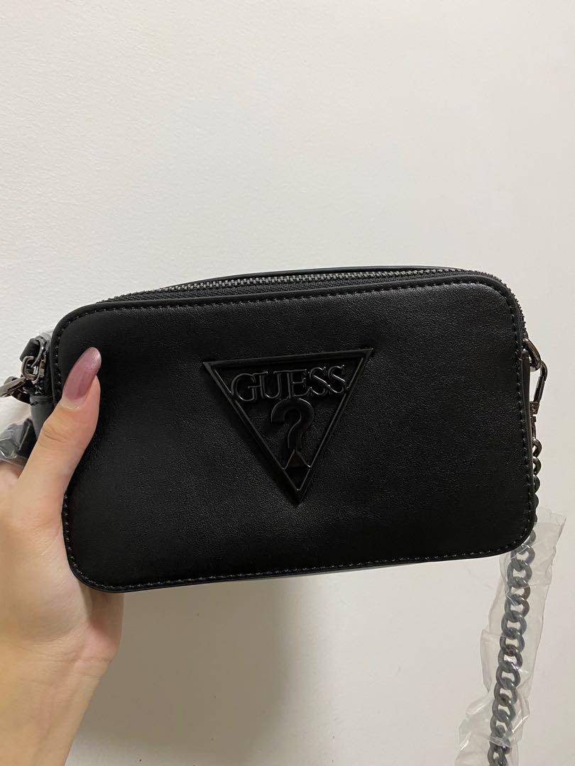 Guess camera bag -black, Women's Fashion, Bags u0026 Wallets, Cross-body Bags  on Carousell