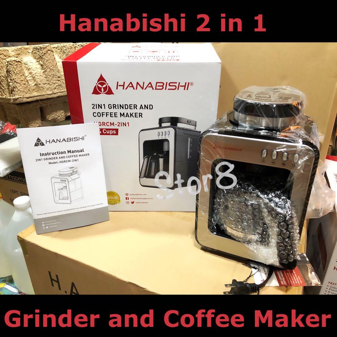 Hanabishi 2 In 1 Grinder And Coffee Maker Home Furniture Home Appliances Other Kitchen Appliances On Carousell