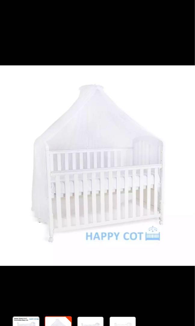 Happy Dreams 4-in-1 Baby Cot, Babies Kids, Baby Nursery Kids