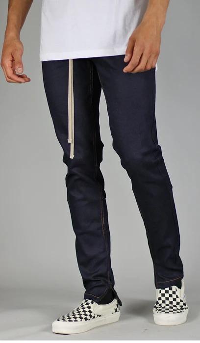 Hyper Denim Raw Indigo Stack Zipper Jean Men S Fashion Clothes Bottoms On Carousell