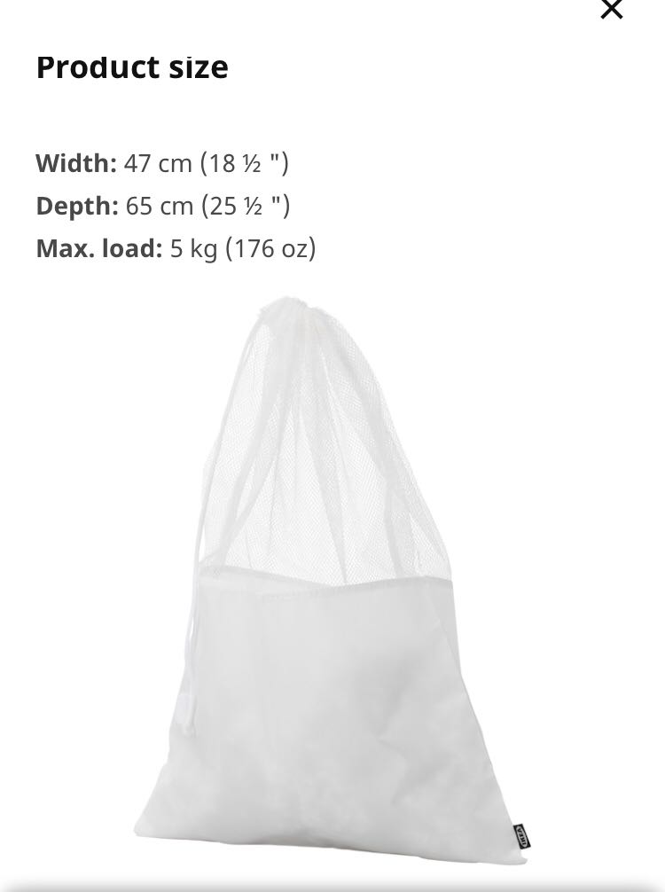 Ikea mesh laundry best sale bag