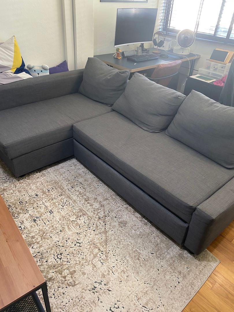 (Reserved) Ikea Sofa Bed Friheten, Furniture, Sofas on ...