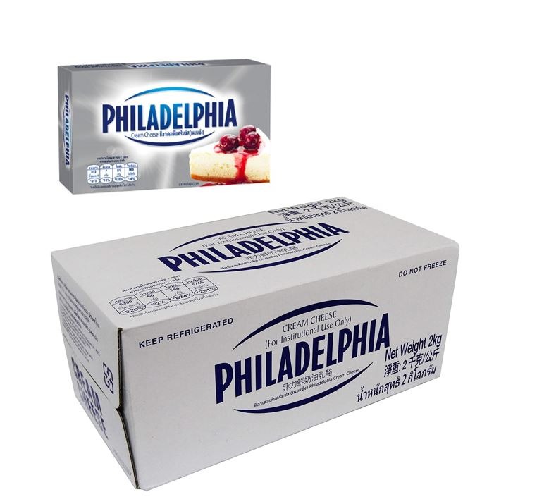 Philadelphia Cream Cheese Block 2kg Halal Food Drinks Packaged Instant Food On Carousell