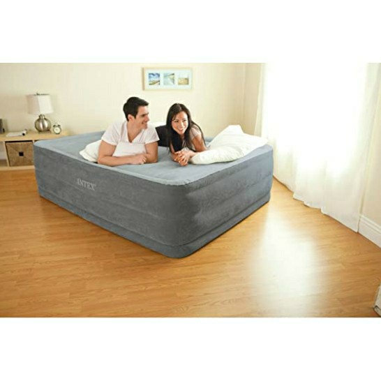 Intex Comfort Plush Elevated Dura Beam Airbed With Built In Electric Pump Bed Height 22 Queen Home Furniture Furniture Fixtures Beds Mattresses On Carousell