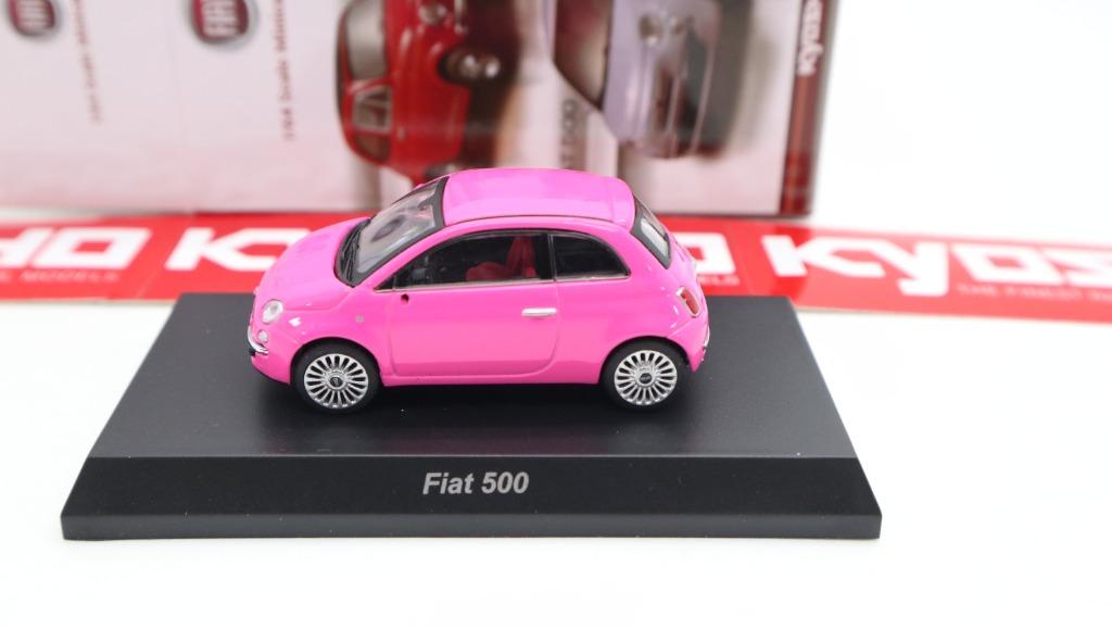 Kyosho 1/64 Fiat 500 PINK Special Edition 粉紅色特別版, 興趣及遊戲, 收藏品及紀念品, 明星周邊-  Carousell