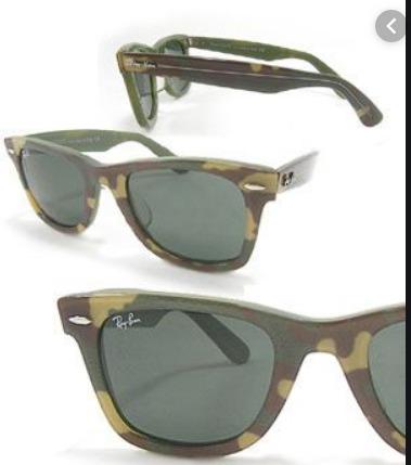 Camo ray shop ban wayfarer