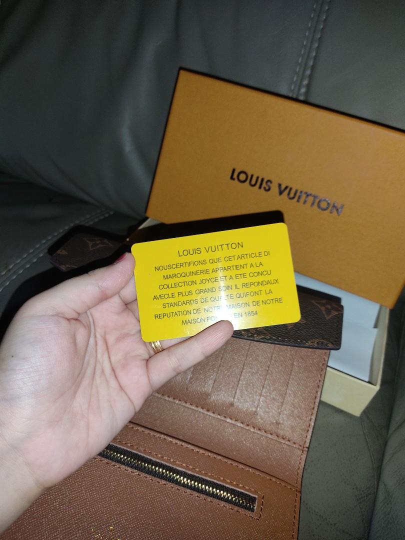 louis vuitton yellow authenticity card