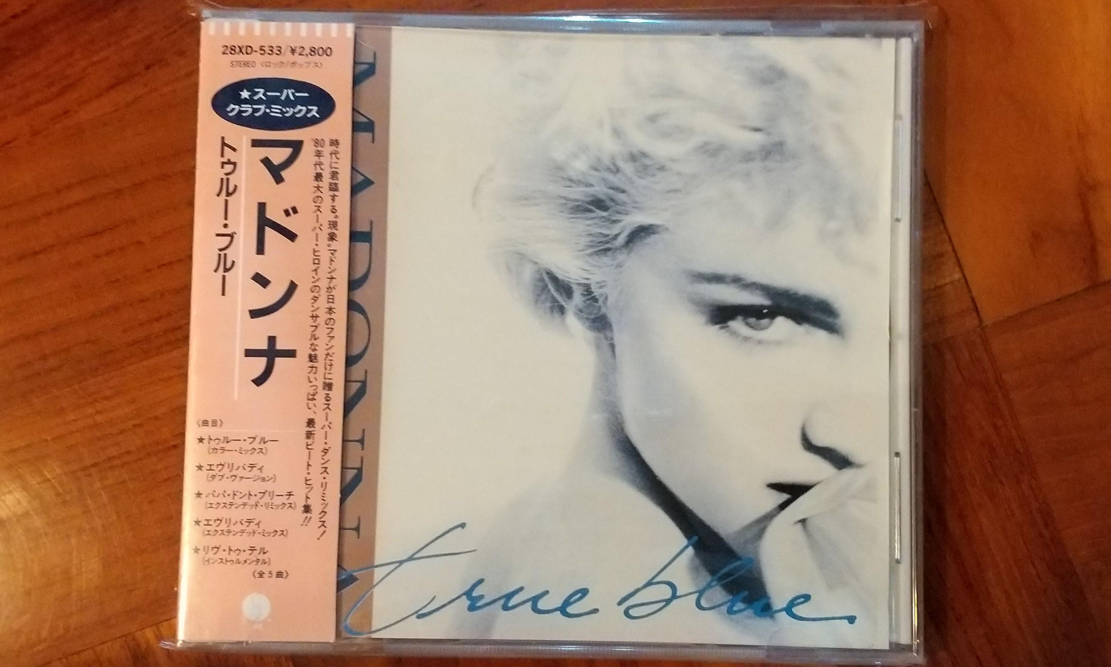 Madonna True Blue Super Club Mix 初版日本版Japan CD 28XD 533 有側