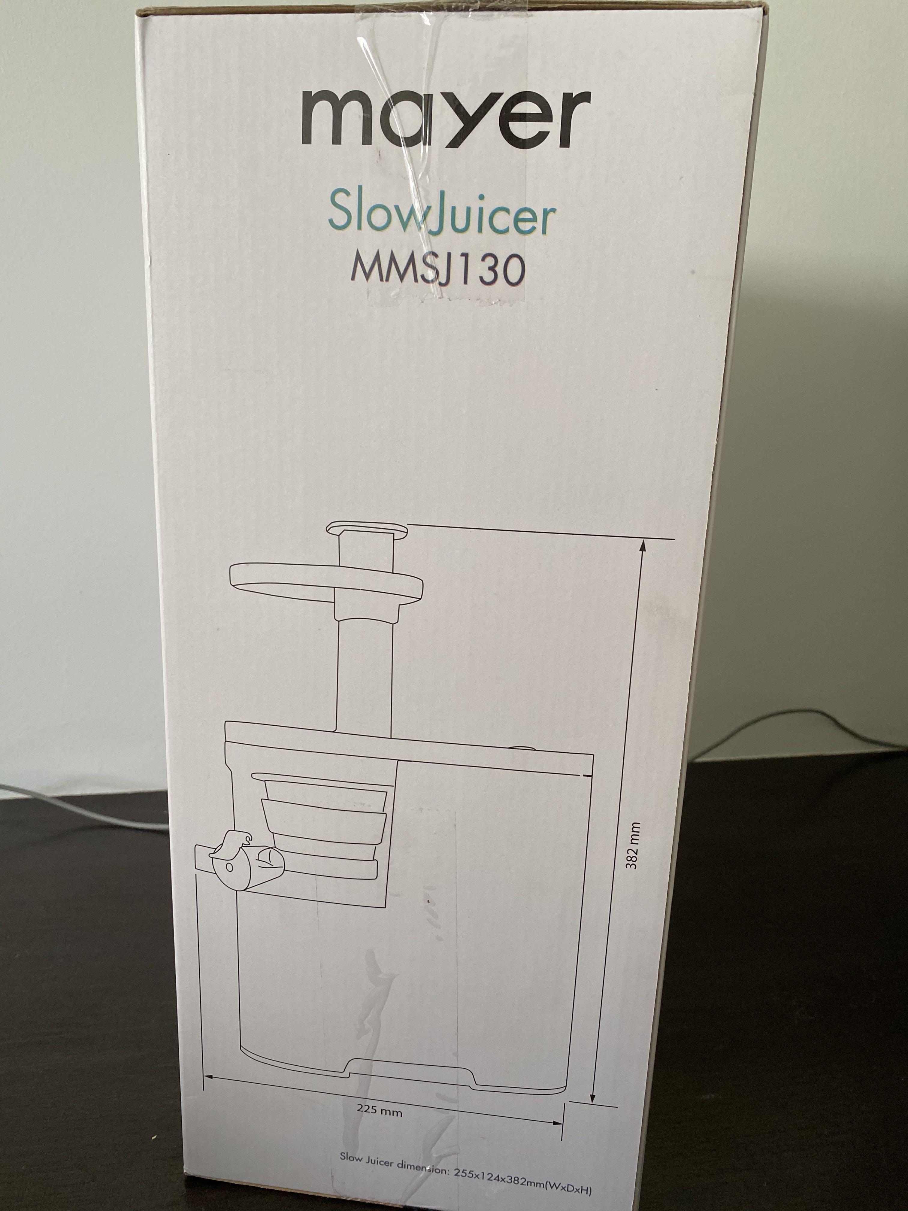 Mayer Slow Juicer (MMSJ130), Home Appliances, Kitchenware on Carousell