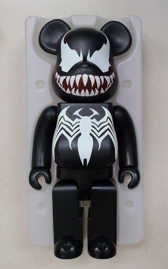Medicom Bearbrick 400% Marvel Venom Be@rbrick, 興趣及遊戲, 玩具 