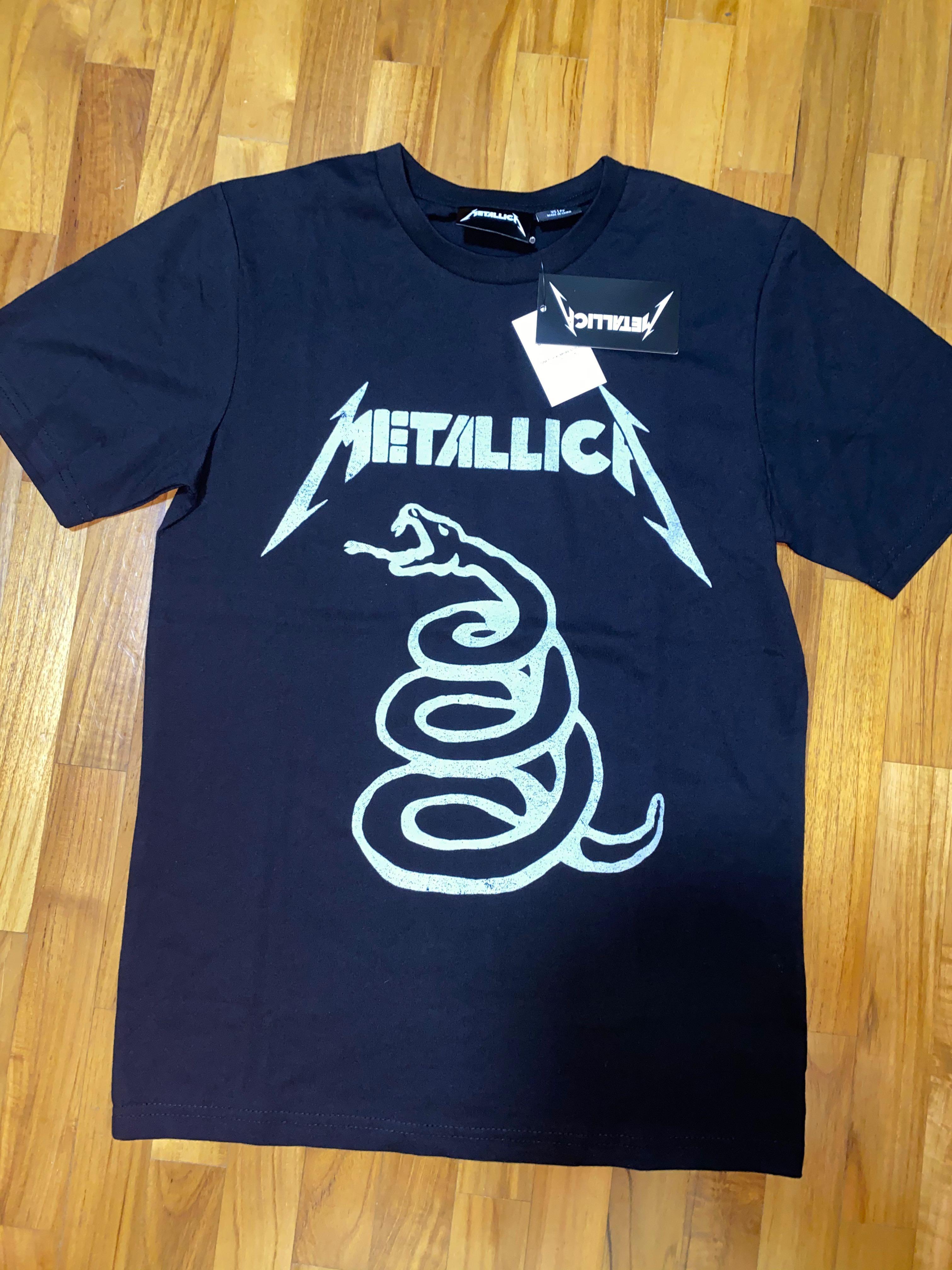 Metallica tee cotton on Men s Fashion Tops Sets Tshirts Polo Shirts on Carousell