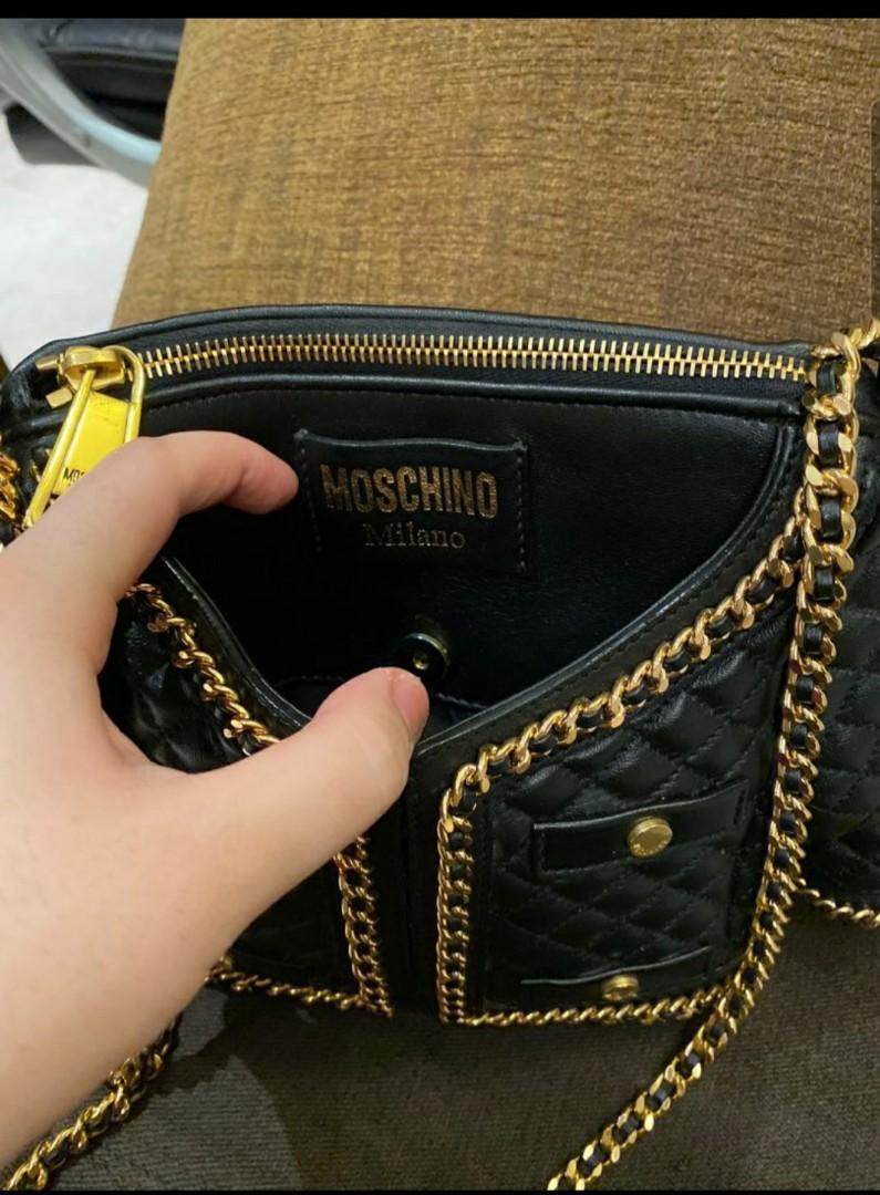 Moschino biker bag replica sales