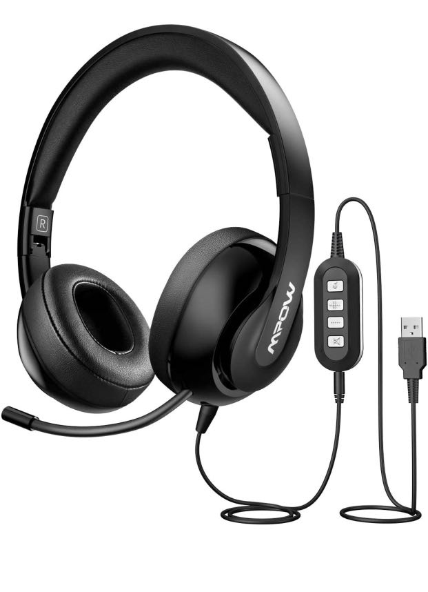 wired usb headset mpow