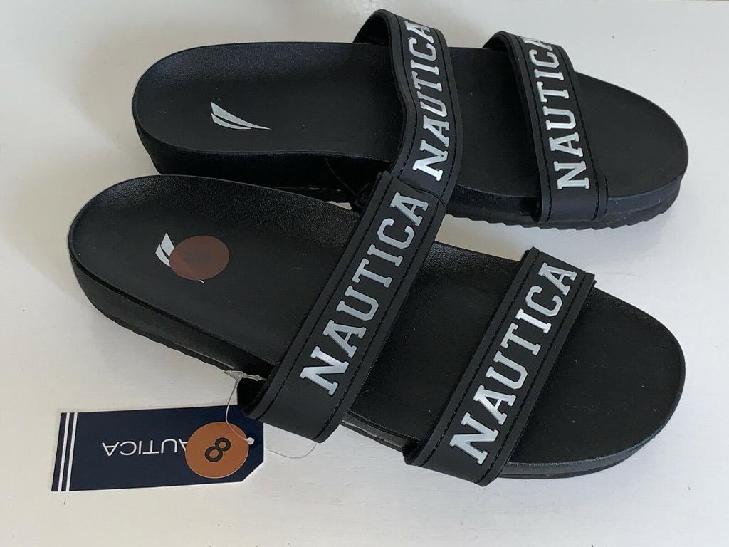 nautica slides black