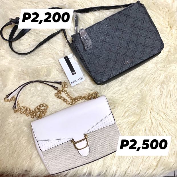 nine west black sling bag