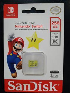 Nintendo switch 256gb micro sd  100mbs/90mbs