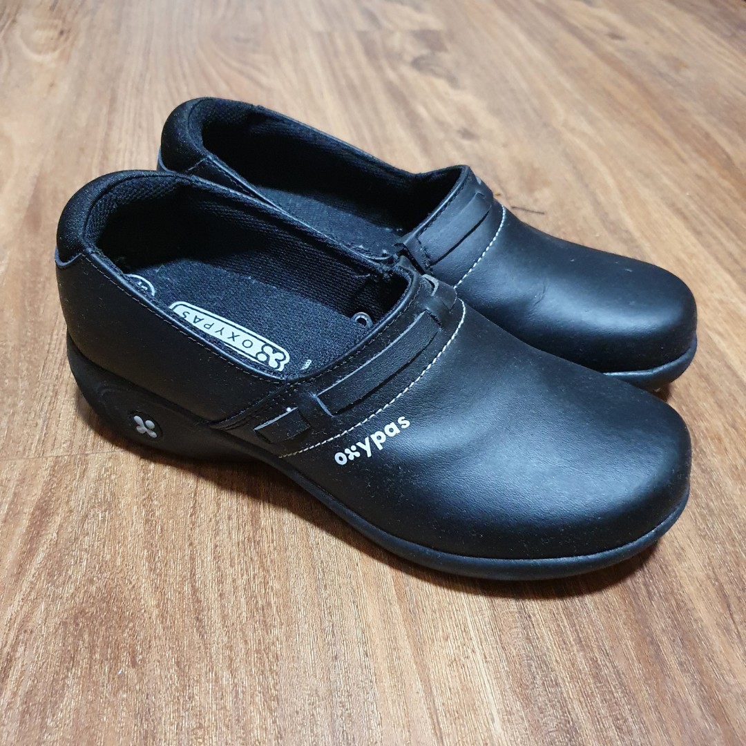 Oxypas Black Nurse Shoes, Women's 