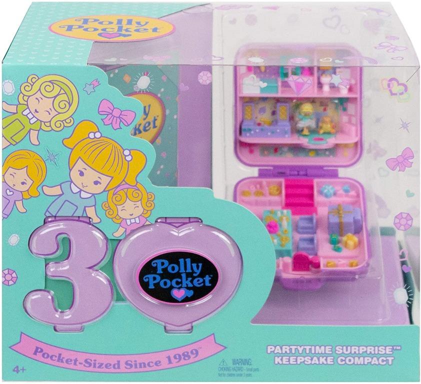 Polly pocket partytime surprise keepsake compact hot sale