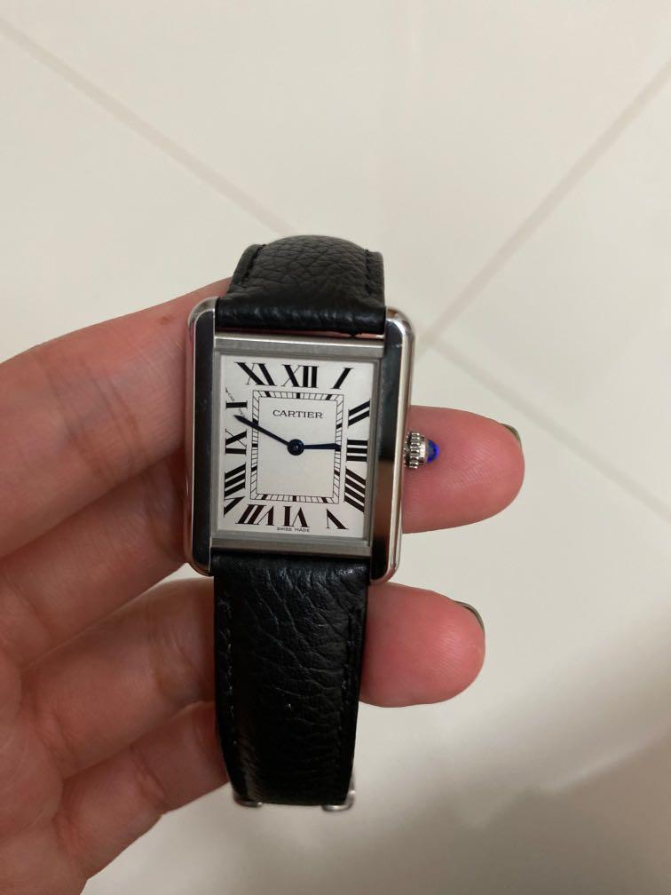 cartier tank solo small used