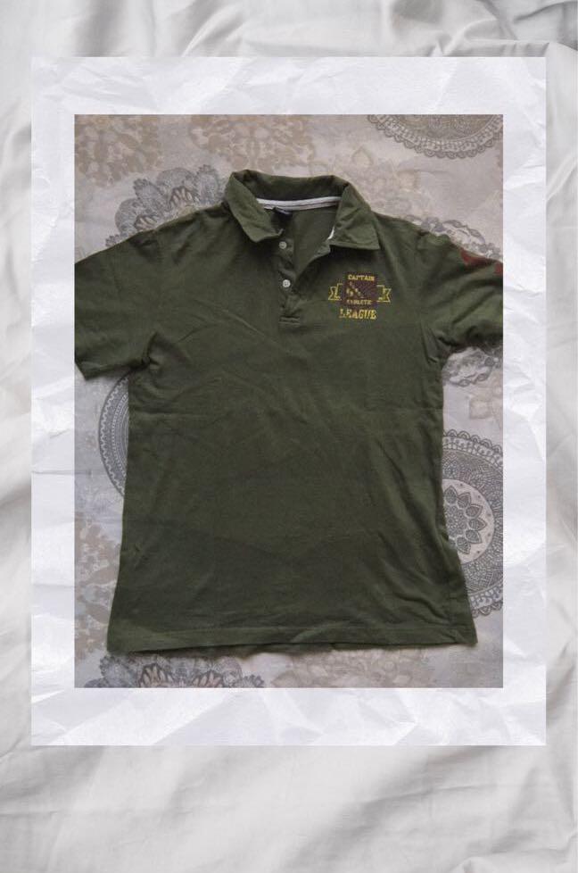 kids green polo shirt