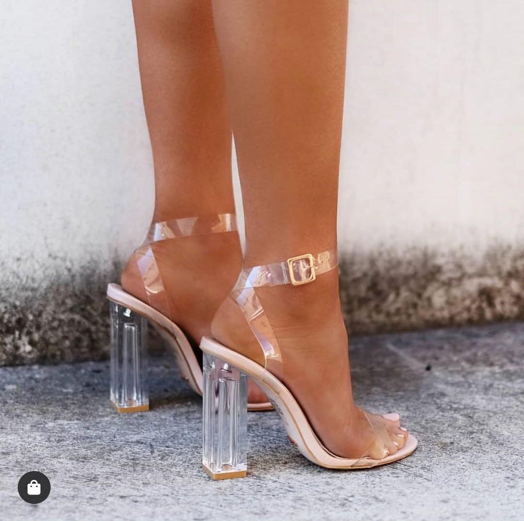size 9 clear heels