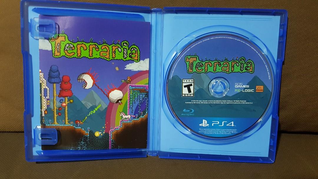 💯% PS4 Games TERRARIA (Category: PlayStation) located in Mandaluyong City. Submitted by anythingcanbeuse (Listing ID 1029579430, Image 3). Description: PS4 Games 🔹️TERRARIA RFS: Decluttering No swapping ✌✌✌ Thank you.
