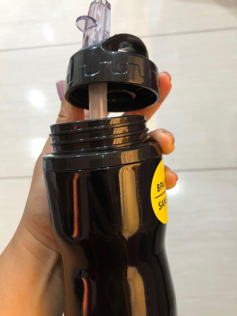 Reebok Water Bottle metal with straw Sports Equipment Sports