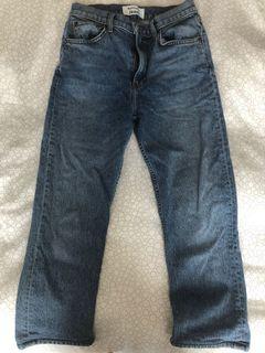 Reformation Liza High Straight Jean in Palermo, Size 25