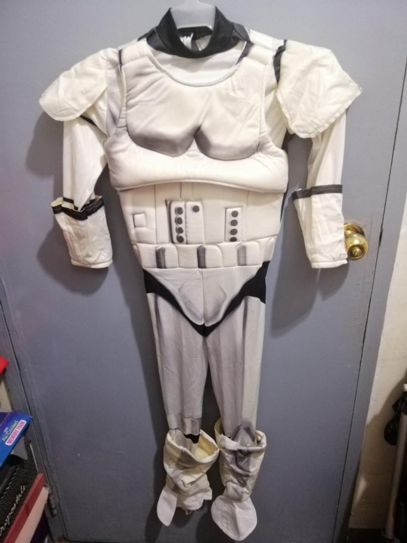 Starwars Storm Trooper (Category: Babies & Kids Fashion) located in Manila. Submitted by kzpot (Listing ID 1029493717, Image 1). Description: Padded star troopers in starwars 6-7T EUC WITH FLAWS SA SHOES PART LONG- 40 INCHEZ CHEST - 14 INCHEZ.