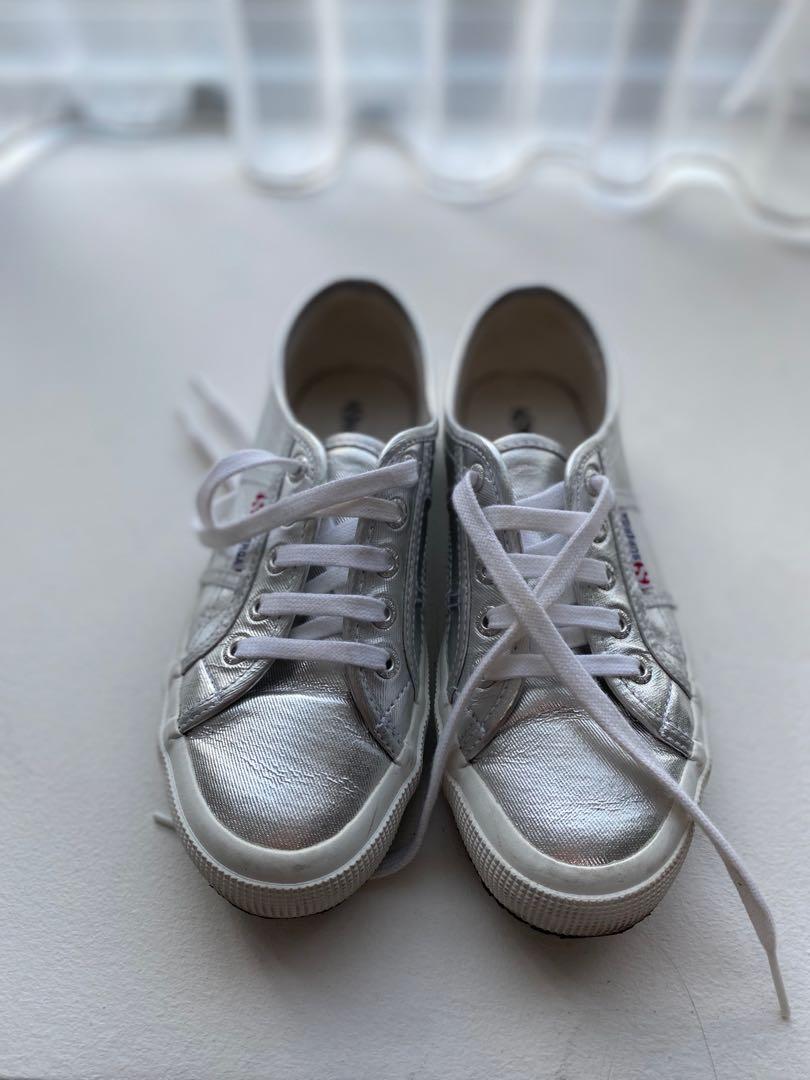 superga silver 37