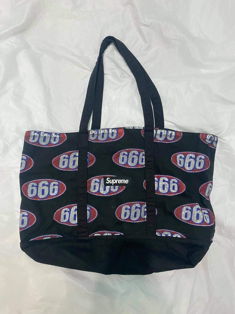 Supreme 666 Tote Bag Women s Fashion Bags Wallets Tote Bags