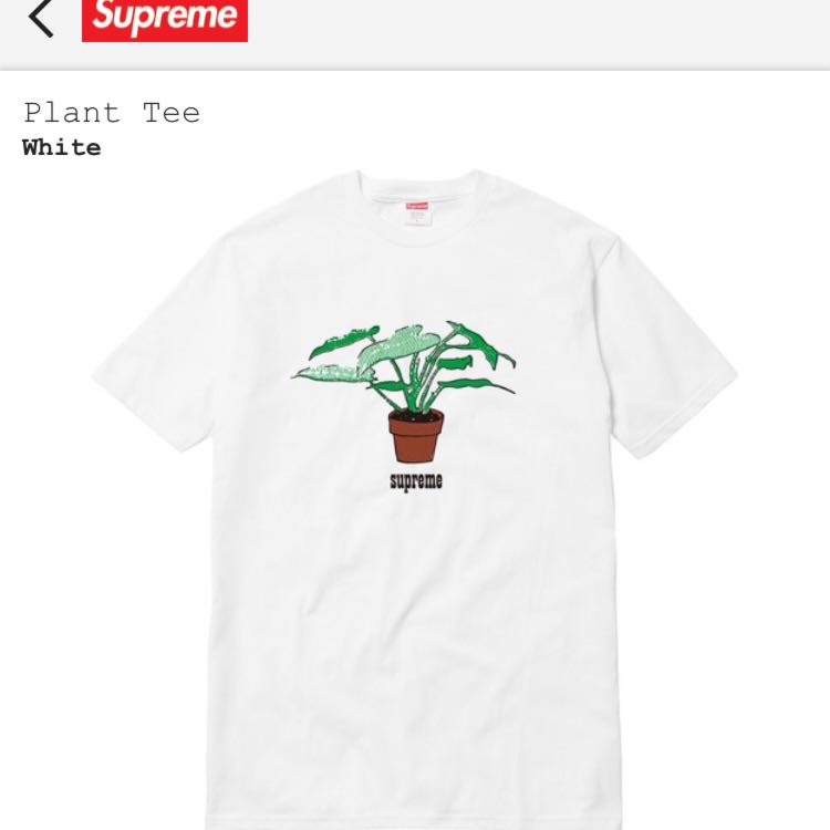 Supreme plant tee white store